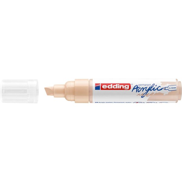 Marqueur acrylique large 5000 beige chaud 5-10 mm x 5 EDDING