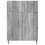 vidaXL Buffet Sonoma gris 66 x 34 5 x 92 cm Bois d'ingénierie