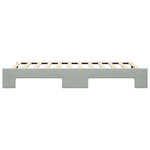vidaXL Lit de jour avec lit gigogne gris clair 100x200 cm velours