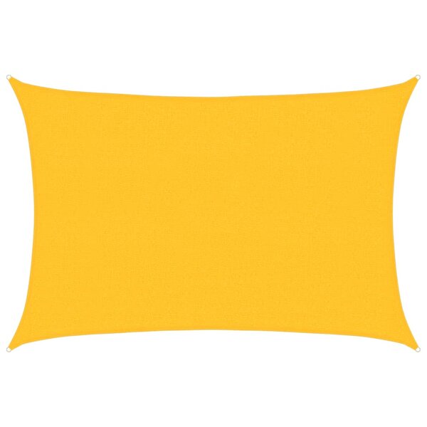 vidaXL Voile d'ombrage 160 g/m² Jaune 2 5x4 m PEHD