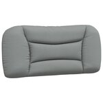vidaXL Lit avec matelas gris clair 90x200 cm tissu
