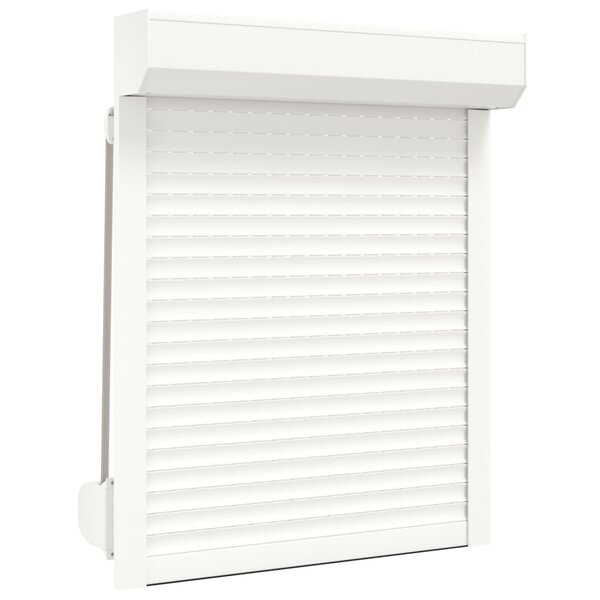 vidaXL Volet roulant aluminium 80x100 cm blanc