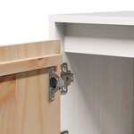 vidaXL Tables de chevet 2 Pièces Blanc 40x30x40 cm Bois de pin solide