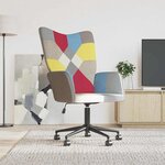 vidaXL Chaise de relaxation Patchwork Tissu