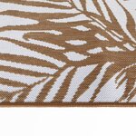 vidaXL Tapis d'extérieur marron et blanc 80x150 cm design réversible