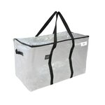 Pack and Move - Lot 6 grands sacs déménagement transparent  rangement et transport ultra résistant - Réutilisable - Poignées solides - 100L