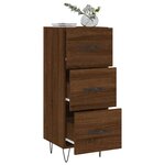vidaXL Buffet Chêne marron 34 5x34x90 cm Bois d'ingénierie