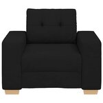 vidaXL Fauteuil Noir 60 cm Tissu