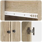 vidaXL Ensemble de Meubles 2 Pièces Chêne Sonoma 66 x 34 5 x 95 cm