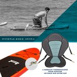 Stand up paddle gonflable keai 10'8  rohe - 325x81x15cm - avec pompe  pagaie  dérive  leash et sac de transport