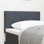 Tête de lit vidaXL Design en Blocs de Diamant Gris Sombre 80 cm Velours