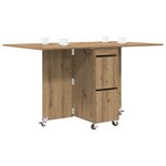 vidaXL Table à dîner 2 Pièces 140 x 80 x 77 cm Bois d'ingénierie