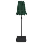 vidaXL Parasol à double tête avec LED vert 316x240 cm