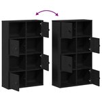 vidaXL Bibliothèque chêne noir 60x24x101 5 cm bois d'ingénierie