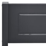 vidaXL Cadre de lit sans matelas bois massif de pin gris 180x200 cm