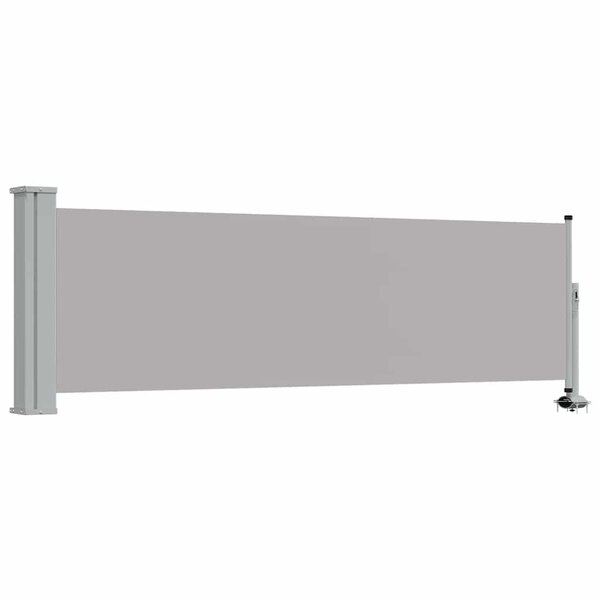 vidaXL Auvent latéral rétractable de patio 80x300 cm Gris