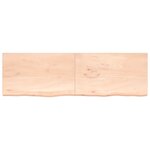 vidaXL Dessus de table 200x60x(2-4) cm bois de chêne massif non traité