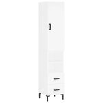 vidaXL Buffet haut Blanc 34 5x34x180 cm Bois d'ingénierie