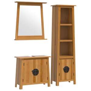 vidaXL Ensemble de meubles de salle de bain 3 Pièces bois de pin massif