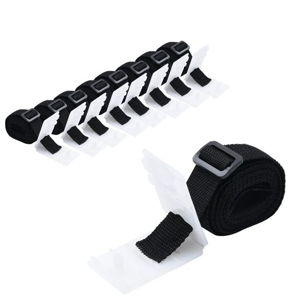 vidaXL Fixations de rouleau de couverture de piscine 8 Pièces 1 8 m