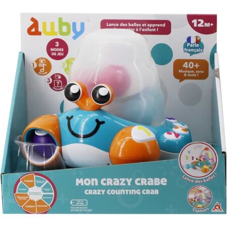 AUBY – Mon Crazy Crabe – Jouet avec Effets Sonores & Lumineux – Jouet 12  mois et+ - La Poste