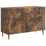 vidaXL Buffet Chêne fumé 89 x 34 5 x 60 cm Bois d'ingénierie