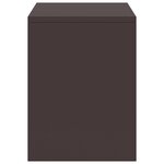 vidaXL Tables de chevet 2 Pièces Marron foncé 35x30x40 cm Bois de pin