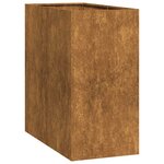 vidaXL Jardinière rouillé 40x80x80 cm acier inoxydable