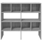 vidaXL Étagères à chaussures empilables 2 Pièces sonoma gris 89 5x30x40cm