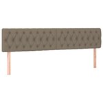 vidaXL Tête de lit à LED Taupe 180x7x78/88 cm Tissu