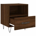 vidaXL Tables de chevet 2 Pièces chêne marron 40x35x47 5 cm