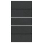 vidaXL Couvercle de Piscine Rectangulaire Noir Polyéthylène 550 x 280 cm