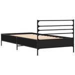 vidaXL Cadre de lit sans matelas noir 100x200 cm