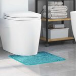 vidaXL Tapis de bain Turquoise 50 x 50 cm Polypropylène