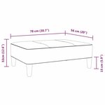 Vidaxl repose-pied gris 78x56x32 cm similicuir