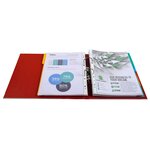 Classeur À Levier Prem'touch Intérieur Et Extérieur En Polypropylène - Dos 80mm - A4 Maxi - Bordeaux - X 10 - Exacompta