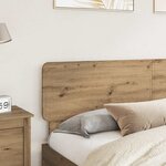 vidaXL Tête de lit Chêne artisanal 200 cm Bois d'ingénierie