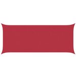 vidaXL Voile d'ombre Rouge 6 x 2 5 m 100   polyester Oxford