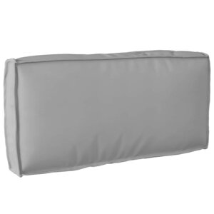 vidaXL Coussin pour dossier de palette Gris 80 x 40 x 12 cm