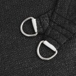 vidaXL Voile d'ombrage 160 g/m² Noir 3x3 m PEHD