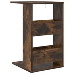 vidaXL Table d'appoint Chêne fumé 40 x 35 x 60 5 cm Bois d'ingénierie