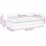 vidaXL Cadre de lit d'angle avec matelas 2 Pièces Vert Velours