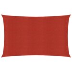 Vidaxl voile d'ombrage 160 g/m² rouge 5x8 m pehd