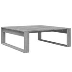 vidaXL Table basse Sonoma gris 100x100x35 cm Bois d'ingénierie