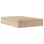 vidaXL Cadre de lit sans matelas 140x200 cm bois massif de pin