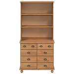 vidaXL Hutch ASKIM marron miel 91 x 40 x 184 cm Bois de pin massif