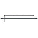 vidaXL Auvent Rétractable Crème 350 x 250 cm Tissu  Métal