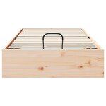 vidaXL Cadre de lit ottoman avec rangement Naturel 90 x 190 cm