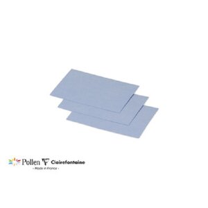 Lot de 25 Cartes Pollen 70x95 - Clairefontaine - bleu lavande