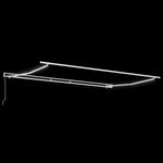 vidaXL Auvent rétractable automatique avec LED Rayé rouge et blanc 400x350 cm